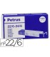 Grapas petrus nº 22 6 galvanizada caja de 1000 unidades